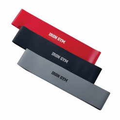 Bandas Elásticas Iron Gym Power Loob 3pk Rojo Marino Gris