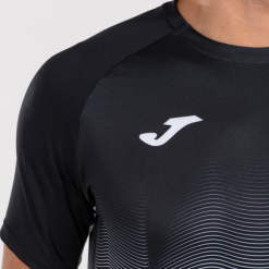 Camiseta Joma Elite VII Negro Blanco Gris Hombre -Fitness comercio camiseta joma elite vii negro blanco gris hombre 2