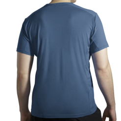 Camiseta M/c Running Brooks Atmosphere Azul Hombre -Fitness comercio camiseta mc running brooks atmosphere azul hombre 1