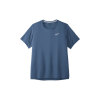 Camiseta M/c Running Brooks Atmosphere Azul Hombre -Fitness comercio camiseta mc running brooks atmosphere azul hombre