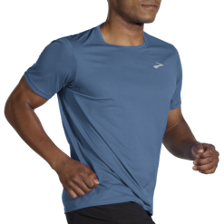Camiseta M/c Running Brooks Atmosphere Azul Hombre -Fitness comercio camiseta mc running brooks atmosphere azul hombre 2