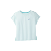Camiseta M/c Running Brooks Sprint Free Celeste Mujer -Fitness comercio camiseta mc running brooks sprint free celeste mujer