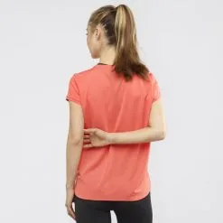 Camiseta Montaña Salomon Comet Breeze Tee Coral Mujer -Fitness comercio camiseta montana salomon comet breeze tee coral mujer 2