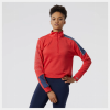 Camiseta New Balance Accelerate Pacer Half Zip Rojo Mujer