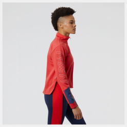 Camiseta New Balance Accelerate Pacer Half Zip Rojo Mujer -Fitness comercio camiseta new balance accelerate pacer half zip rojo mujer 2