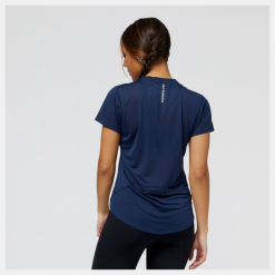 Camiseta New Balance Accelerate Short Sleeve Azul Mujer -Fitness comercio camiseta new balance accelerate short sleeve azul mujer 1