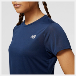 Camiseta New Balance Accelerate Short Sleeve Azul Mujer -Fitness comercio camiseta new balance accelerate short sleeve azul mujer 2