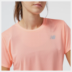 Camiseta New Balance Accelerate Short Sleeve Salmón Mujer -Fitness comercio camiseta new balance accelerate short sleeve salmon mujer 3