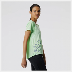 Camiseta New Balance Printed Fast Flight Verde Mujer -Fitness comercio camiseta new balance printed fast flight verde mujer 3
