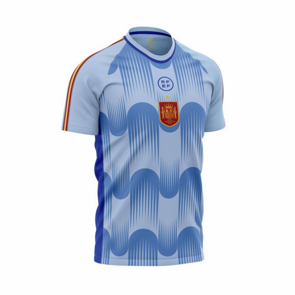 Camiseta RFEF España Away Réplica 22 Azul Hombre 3 Camiseta RFEF España Away Réplica 22 Azul Hombre