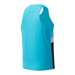 Camiseta Running New Balance Accelerate Singlet Azul Negro -Fitness comercio camiseta running new balance accelerate singlet azul negro 1