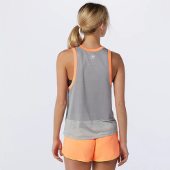 Camiseta Running New Balance Printed Fast Flight Gris Mujer -Fitness comercio camiseta running new balance printed fast flight gris mujer 1