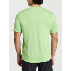 Camiseta Running Saucony Stopwatch Verde Hombre -Fitness comercio camiseta running saucony stopwatch verde hombre 1