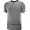 Camiseta Trail Running Salomon Cross Run Gris Hombre -Fitness comercio camiseta trail running salomon cross run gris hombre