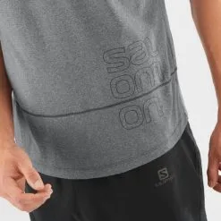 Camiseta Trail Running Salomon Cross Run Gris Hombre 9 Camiseta Trail Running Salomon Cross Run Gris Hombre -Fitness comercio camiseta trail running salomon cross run gris hombre 3