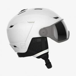 Casco Esquí Salomon Icon Lt Visor Fls Blanco Mujer
