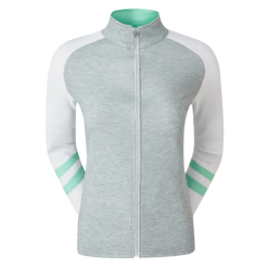Foot Joy Chaqueta Footjoy Full Zip Raglan Gris Mujer