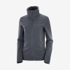 Chaqueta Salomon Essential Cosy Fleece FZ Gris Mujer