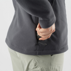 Chaqueta Salomon Essential Cosy Fleece FZ Gris Mujer 11 Chaqueta Salomon Essential Cosy Fleece FZ Gris Mujer -Fitness comercio chaqueta salomon essential cosy fleece fz gris mujer 4