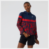 Cortavientos New Balance Printes Accelerate Azul Rojo Mujer -Fitness comercio cortavientos new balance printes accelerate azul rojo mujer