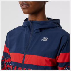 Cortavientos New Balance Printes Accelerate Azul Rojo Mujer -Fitness comercio cortavientos new balance printes accelerate azul rojo mujer 2