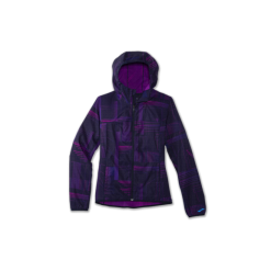Cortavientos Running Brooks Canopy Jacket Azul Morado Mujer