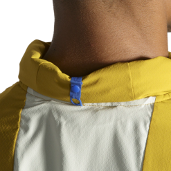 Cortavientos Running Brooks Canopy Jacket Ocre Blanco -Fitness comercio cortavientos running brooks canopy jacket ocre blanco 4