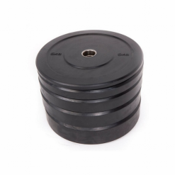 Disco Amaya Black Rubber Bumper Plate 10kg