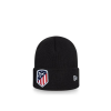 Gorro Lana New Era Team Logo Cuff Atlético Madrid Negro -Fitness comercio gorro lana new era team logo cuff atletico madrid negro