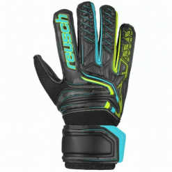 Guantes Reusch Attrakt SD Open Cuff Negro/amarillo Junior