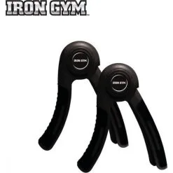 Juego De Puños Hand Grip Iron Gym Negro Unisex
