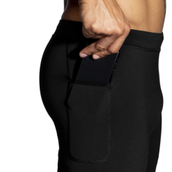 Malla Corta Brooks Source 9" Negro Hombre -Fitness comercio malla corta brooks source 9 negro hombre 4