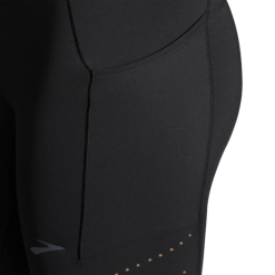 Malla Corta Running Brooks Method 8" Negro Mujer -Fitness comercio malla corta running brooks method 8 negro mujer 5