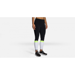 Malla Running Brooks Carbonite 7-8 Negro Flúor Blanco Mujer -Fitness comercio malla running brooks carbonite 78 negro fluor blanco mujer 1