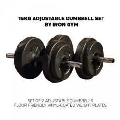 Mancuernas Iron Gym Juego 15 Kg Ajustable Dumbbel Set 10 Mancuernas Iron Gym Juego 15 Kg Ajustable Dumbbel Set -Fitness comercio mancuernas iron gym juego 15 kg ajustable dumbbel set 3
