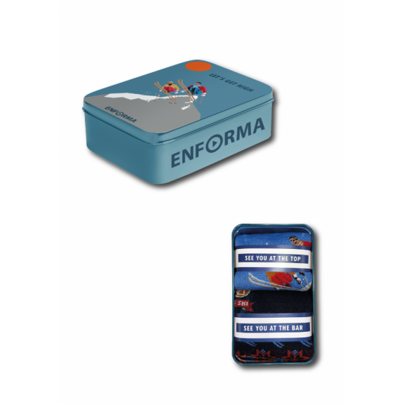 Medias Esquí Enforma Caja Metal 2 Pares 3 Medias Esquí Enforma Caja Metal 2 Pares