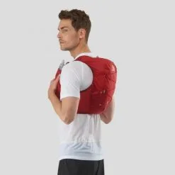 Mochila Trail Running Salomon Active Skin 8 SET Rojo -Fitness comercio mochila trail running salomon active skin 8 set rojo 1
