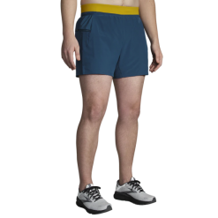 Pantalón Corto Brooks Sherpa 5" 2-in-1 Azul Dorado Hombre -Fitness comercio pantalon corto brooks sherpa 5 2in1 azul dorado hombre 1