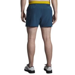 Pantalón Corto Brooks Sherpa 5" 2-in-1 Azul Dorado Hombre -Fitness comercio pantalon corto brooks sherpa 5 2in1 azul dorado hombre 2