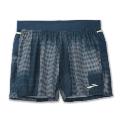 Pantalón Corto Brooks Sherpa 5" Azul Print Hombre