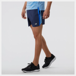 Pantalón Corto New Balance Accelerate 5" Azul Hombre -Fitness comercio pantalon corto new balance accelerate 5 azul hombre 2