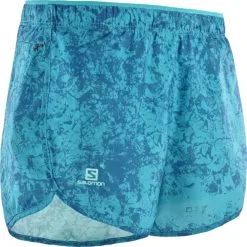 Pantalon Corto Trail Running Salomon Agile Azul Mujer -Fitness comercio pantalon corto trail running salomon agile azul mujer 2