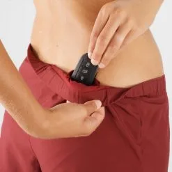 Pantalón Trail Running Salomon Cross Rebel 4" Granate Mujer -Fitness comercio pantalon trail running salomon cross rebel 4 granate mujer 2