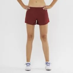 Pantalón Trail Running Salomon Cross Rebel 4" Granate Mujer -Fitness comercio pantalon trail running salomon cross rebel 4 granate mujer 3