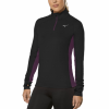 Sudadera Mizuno Active Warmalite HZ Negro Mujer