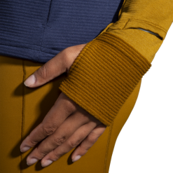 Sudadera Running Brooks Notch Thermal 2.0 Azul Marrón Mujer -Fitness comercio sudadera running brooks notch thermal 20 azul marron mujer 5