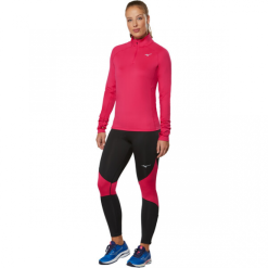 Sudadera Running Mizuno Active Warmalite HZ Rosa Mujer -Fitness comercio sudadera running mizuno active warmalite hz rosa mujer 3