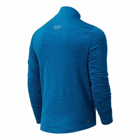 Sudadera Running New Balance Heat Grid Azul Jaspeado Hombre 4 Sudadera Running New Balance Heat Grid Azul Jaspeado Hombre - Imagen 2
