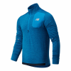 Sudadera Running New Balance Heat Grid Azul Jaspeado Hombre -Fitness comercio sudadera running new balance heat grid azul jaspeado hombre