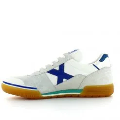 Zapatillas Fútbo Munich Gresca 01 Blanco Azul Unisex -Fitness comercio zapatillas futbo munich gresca 01 blanco azul unisex 2